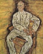 Egon Schiele Portrait of Victor Ritter von Bauer (mk12) china oil painting reproduction